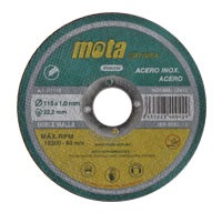 DISCO DE CORTE 115 X 1,6 PLANO HIERRO Y ACERO INOX